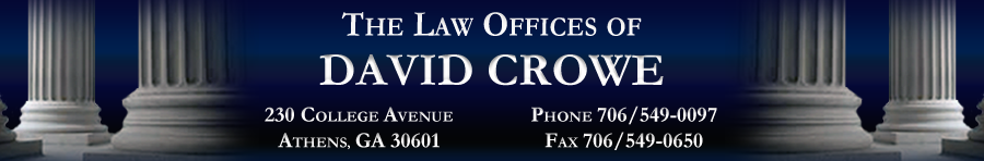 David Crowe, Athens Law